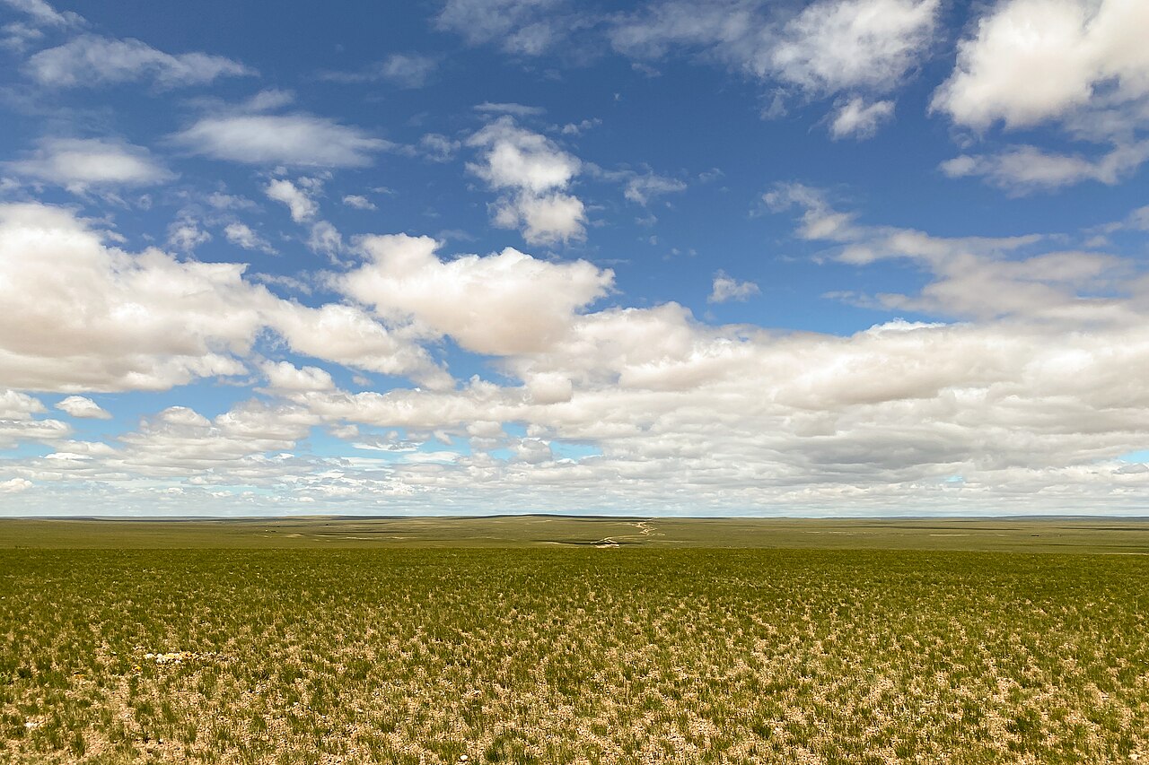 The steppe in Övörkhangai Province, Mongolia, in 2023.