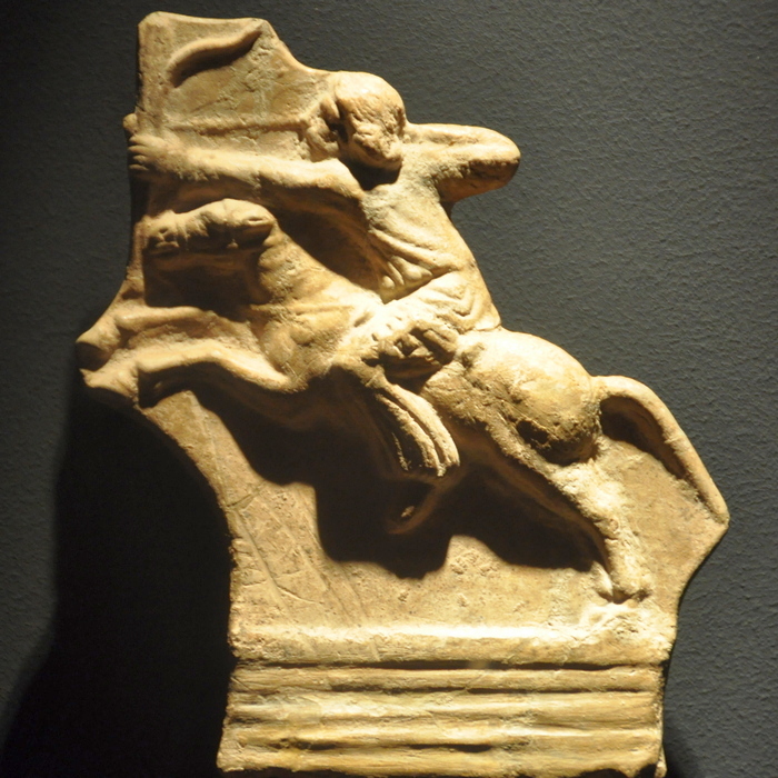 Parthian mounted archer relief