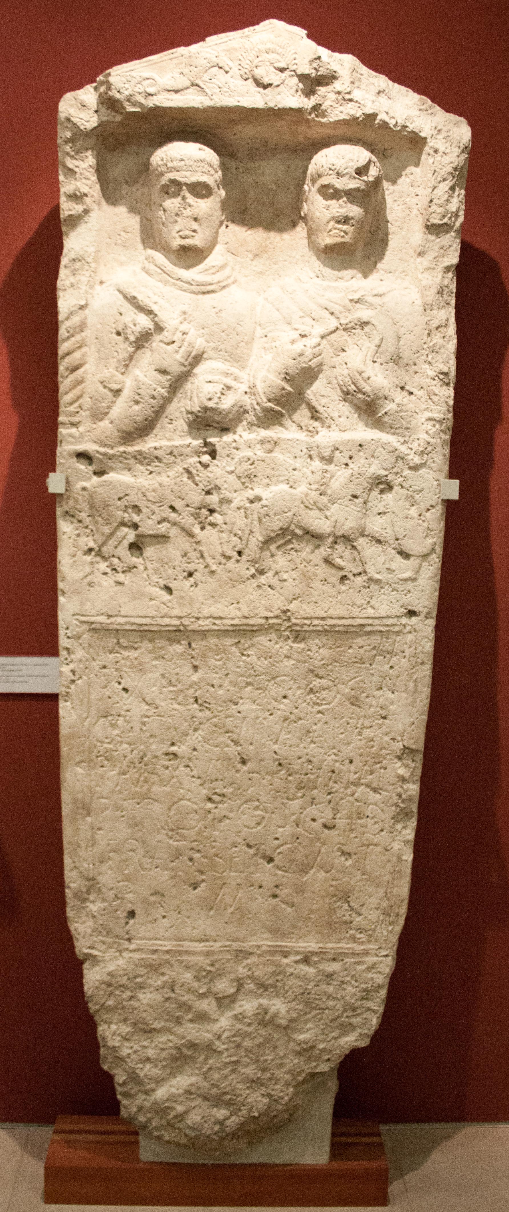 Cavalrymen’s tombstone from Intercisa: evidence of Roman cavalry service in Pannonia.